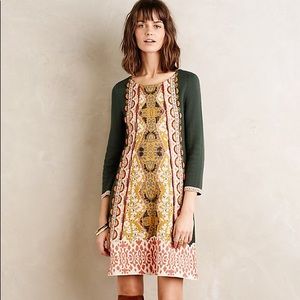 Anthropologie Lanka Beaded Tunic Dress